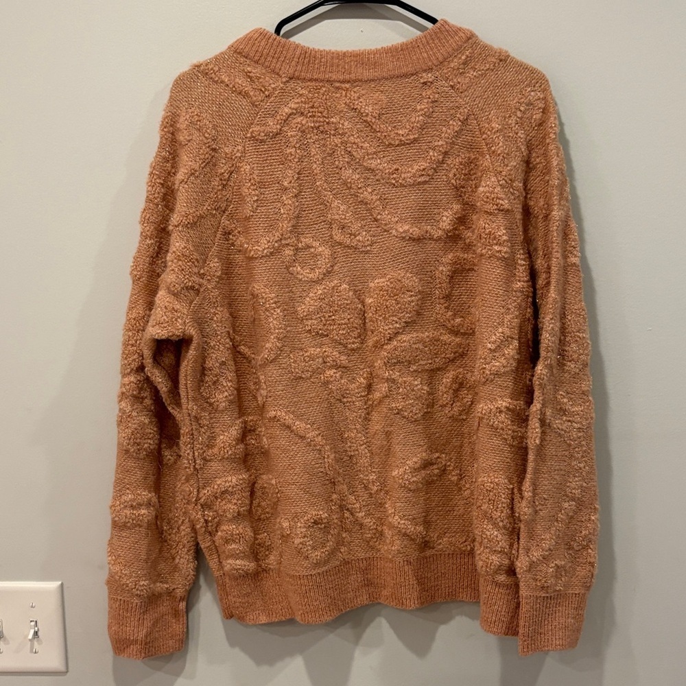 LC Lauren Conrad Textured Button Sweater - Tan - Picture 7 of 8
